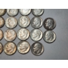 Image 5 : Lot of 22 Assorted Years Silver Roosevelt Dimes FV: $ 2.20