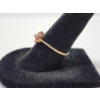 Image 2 : 14K Yellow Gold Cluster Ruby and Clear Stones Ring - Size 7 - TW: 1.2g