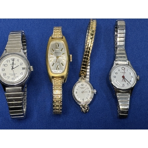 Lot of 4 Gorgeous Vintage Wrist Watches in Excellent Condition