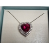 Image 5 : Sterling Silver 18" Necklace with Heart Pendant - Total Weight: 4.8g