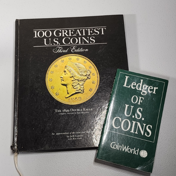 U.S. Coin Books: CoinWorld Ledger & Hardback "100 Greatest U.S. Coins" 