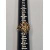 Image 9 : 14K Yellow Gold Art Nouveau Goddess Ring With Rubies & Diamond - Size 6 - Weight: 4.7g