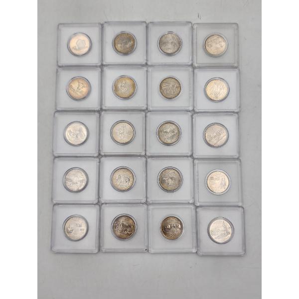 (20) Assorted U.S. State Quarters in Cases - FV: $5.00