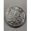 Image 1 : 2026 The Abominable Snowman Christmas EARLY RELEASE .999 Fine Silver Troy Oz Round - Mint Condition