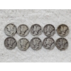 Image 1 : Assorted Years & Mint Marks Mercury Head 90% Silver Dimes  - AFV $1