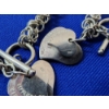 Image 6 : TIFFANY & CO. Sterling Silver Cable Chain Two Heart Toggle Necklace & Bracelet TW: 75.5g 
