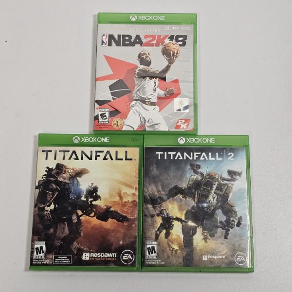 Xbox One Physical Game Discs (NBA 2K18, Titanfall, and Titanfall 2)