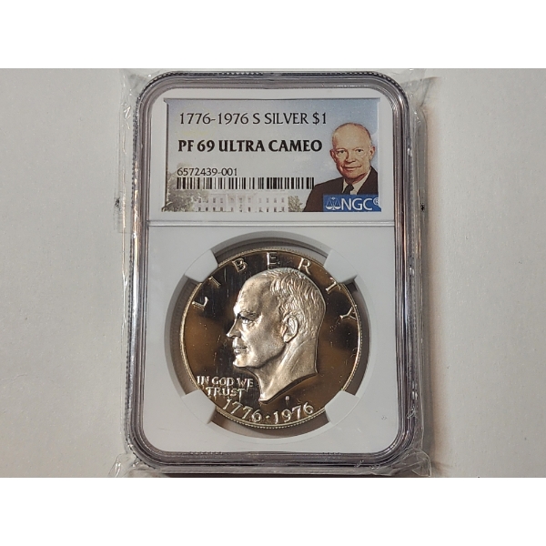 1776-1976 S Eisenhower Dollar NGC PF 69 Ultra Cameo