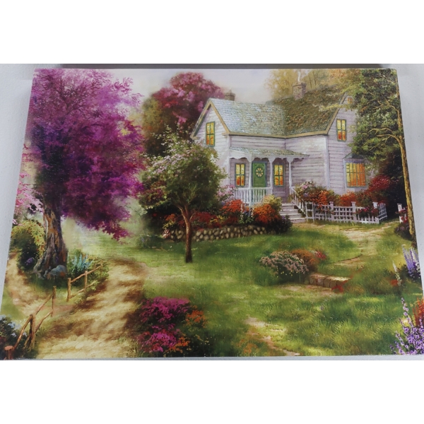 3 Pcs Framed & Undframed Country / Farm Art Prints  1 Framed On Artist Board , Two On Canvas - New