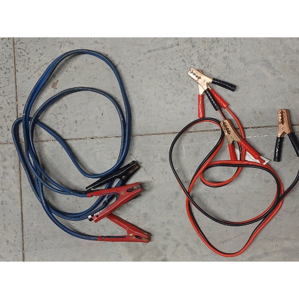 Two (2) Sets Of Jumper Cables - One Is Heavy Duty - See Pics