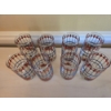 Image 3 : 8 Pepsi Cola Tiffany Style Vintage Glasses - 6" Tall