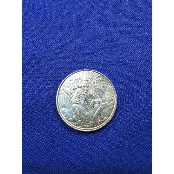 Aztec God of Death "Mictlantecuhtli" 1 oz .999 Fine Silver Round