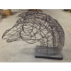 Image 1 : *Pick Up At Mantua Home-No Shipping Available* Eye Catching 20''x37'' Wire Sculpture Horse Head Bust