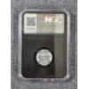 Image 5 : *RARE UNIQUE GRADED COIN* ~ NGC MS66 Graded 1943 Steel Penny With Original Bag Fragment In Slab!