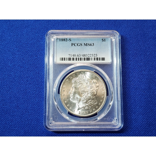 1882-S Morgan Silver Dollar PCGS MS63