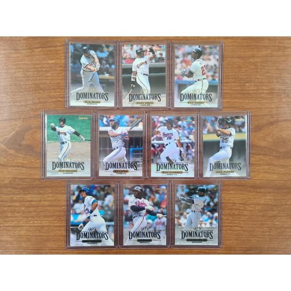 Complete Collection Set of 10 Donruss 90's Dominators - All 10 out of 10!