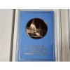 Image 2 : The Franklin Mint "The Recapture Of The America's Cup" Eyewitness Solid Bronze Medal w/ Display