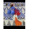Image 4 : Nadia B New Weekender Tote 21''x7''x10'' High Quality, Zip Top Closure, With Pom Pom Decorations & C