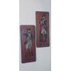 Image 1 : Set Of 2 Wall Decor Plaques & Includes Macrame' Hanging PLanter As shown