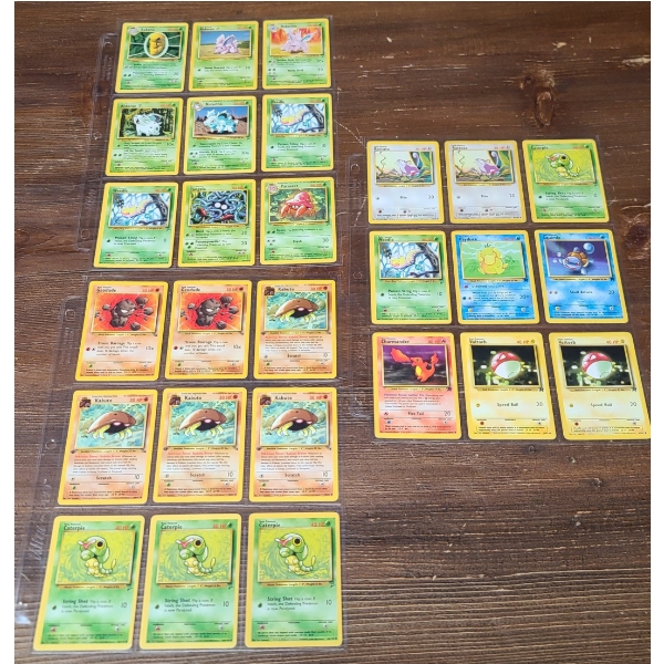 Assorted Vintage Pokémon TCG Cards Including Geodude & Team Rockets Psyduck