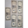 Image 1 : (5) Assorted U.S $1 Silver Certificates - 1935 D, 1935 E, 1957, 1957 A, 1957 B - Face Value: $5.00