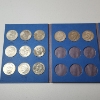 Image 2 : Eisenhower Dollar Collection Book Including 12 $1 Eisenhower Coins - FV: $12.00