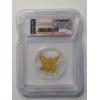Image 3 : ICG MS70 2026 1/1000 Oz .9999 Find Gold Navy Eagle Shaped Coin 
