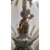 Image 5 : Vintage Hollywood Regency Style Brass Lamp With Cherub