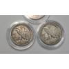 Image 6 : (3) U.S 90% Silver Half Dollars - 1906-O Barber Half, 1943-S & 1946 Walking Liberty Halves 