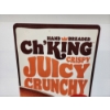 Image 2 : ORIGINAL Authentic Burger King Drive Thru Signage Feat. New Chicken Sandwich ~ Measures 10" X 24"