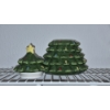 Image 3 : PICKUP IN NORTHFIELD - Christmas Tree's  8.5" Ceramic Cookie Jar  & 28" Craft Made With Pine Cones 
