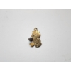 Image 3 : 14K Gold Jade Heart Earrings and 14K Gold Teddy Bear Pendant - TW: 1.2g