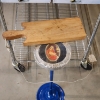 Image 3 : 8 Count 10 Oz NEW IN BOX Margarita Glasses With Board & Nice Handmade Ashtray Converted To Table 