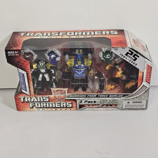 Hasbro Transformers Universe Warriors From Three Worlds 3 Pack Action Figure Set