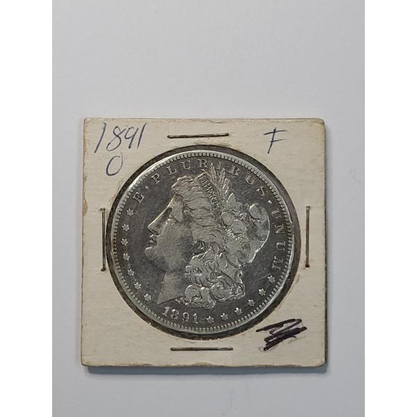 United States 1891-O Morgan 90% Silver Dollar - Distinct Mintage Under 3 Seperate Acts Of Congress

