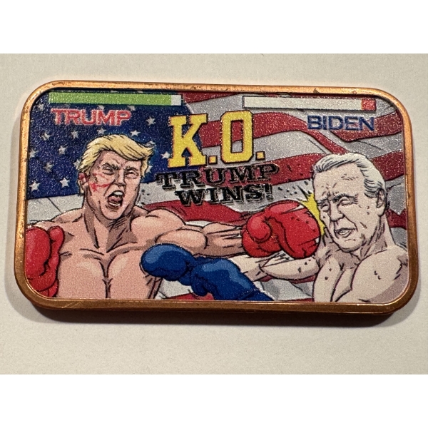 2016 Donld Trumo Joe Biden .999 Copper Campaign Bar - Limited & Rarer - Mint Condition