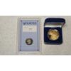 Image 1 : AACGS 1980-S PR64 Susan B. Anthony Dollar & 1933 24K Gold Layered Double Eagle Commemorative Coin