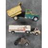 Image 4 : Vintage Toy Collection Including Hubley Metal Tractor, Metal Dump Truck, Metal Trailer And More