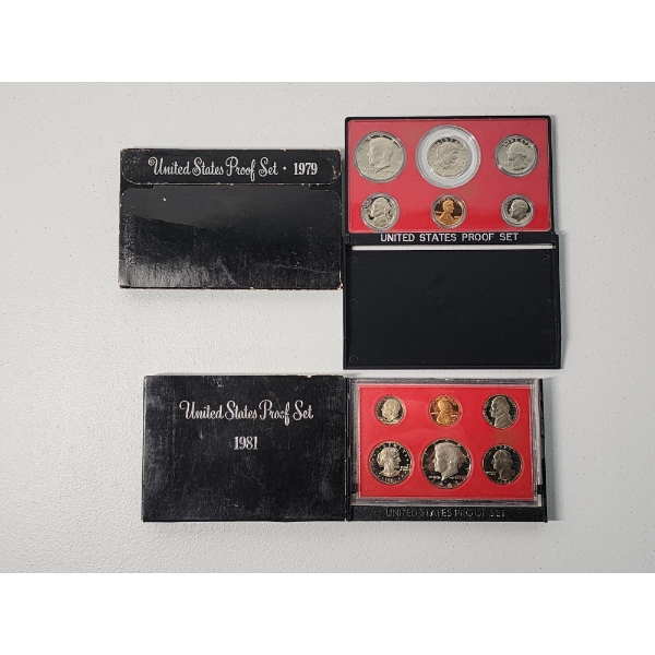 1979 and 1981 United States Mint Proof Set