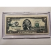 Image 1 : 2003 United States Jefferson FLORIDA $2.00 Bill In Hard Case Holder - Mint Condition - RARE