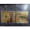 Image 1 : Rare Disney Minnie Mouse Gold Foil .999999 24k Note