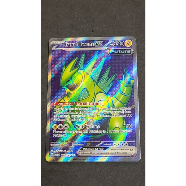 2024 Iron Thorns EX Ultra Rare Holo 196/167 Pokémon Card