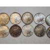 Image 3 : x12 German Empire 1/2 Mark Silver Coins .900 Silver 