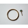 Image 8 : Yellow Gold Rolex Watch Bezel and Single Yellow Gold Earring - Both Test as 14K Gold - TW: 2.8g
