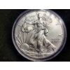 Image 3 : 1 Oz .999 Fine Silver 2018 American Eagle Round in Capsule Protector
