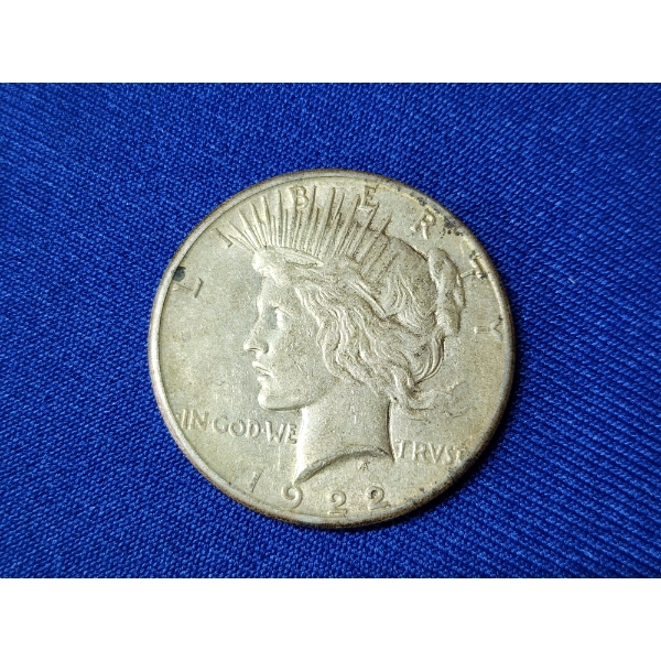 1922-S 90% Silver Peace Dollar 