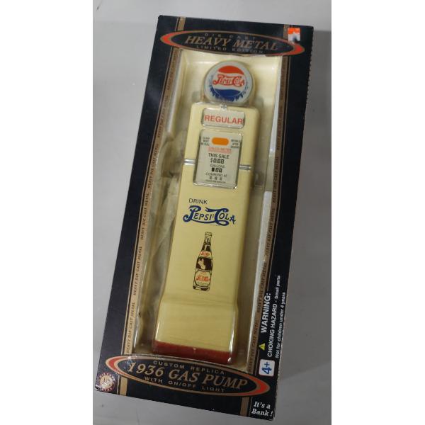 Replica Gas Pump - Pepsi Cola Themed  11" Tall - Brand New In Box  NOS