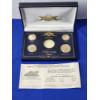 Image 1 : 1999 U.S. 24K Gold-Plated Collection Including Cent, Nickel, Dime, Quarter in Display