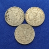 Image 2 : Three 1921-S Silver Morgan Dollars - 90% Silver U.S. Coins 