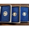 Image 2 : *INCREDIBLE RARE* 1991 Star Trek 25th Anniv. 1 Oz Silver Coin Set of Three ~ MATCHING SERIAL #'S